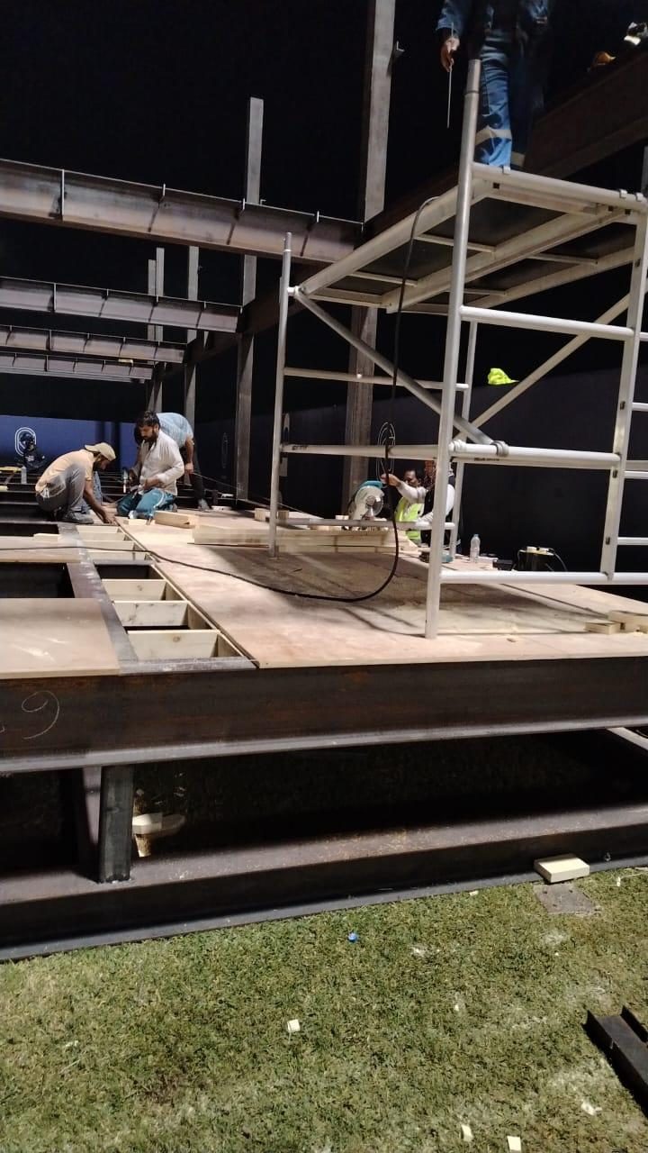Structural steel erection on an AL NIMRA site — photograph 8