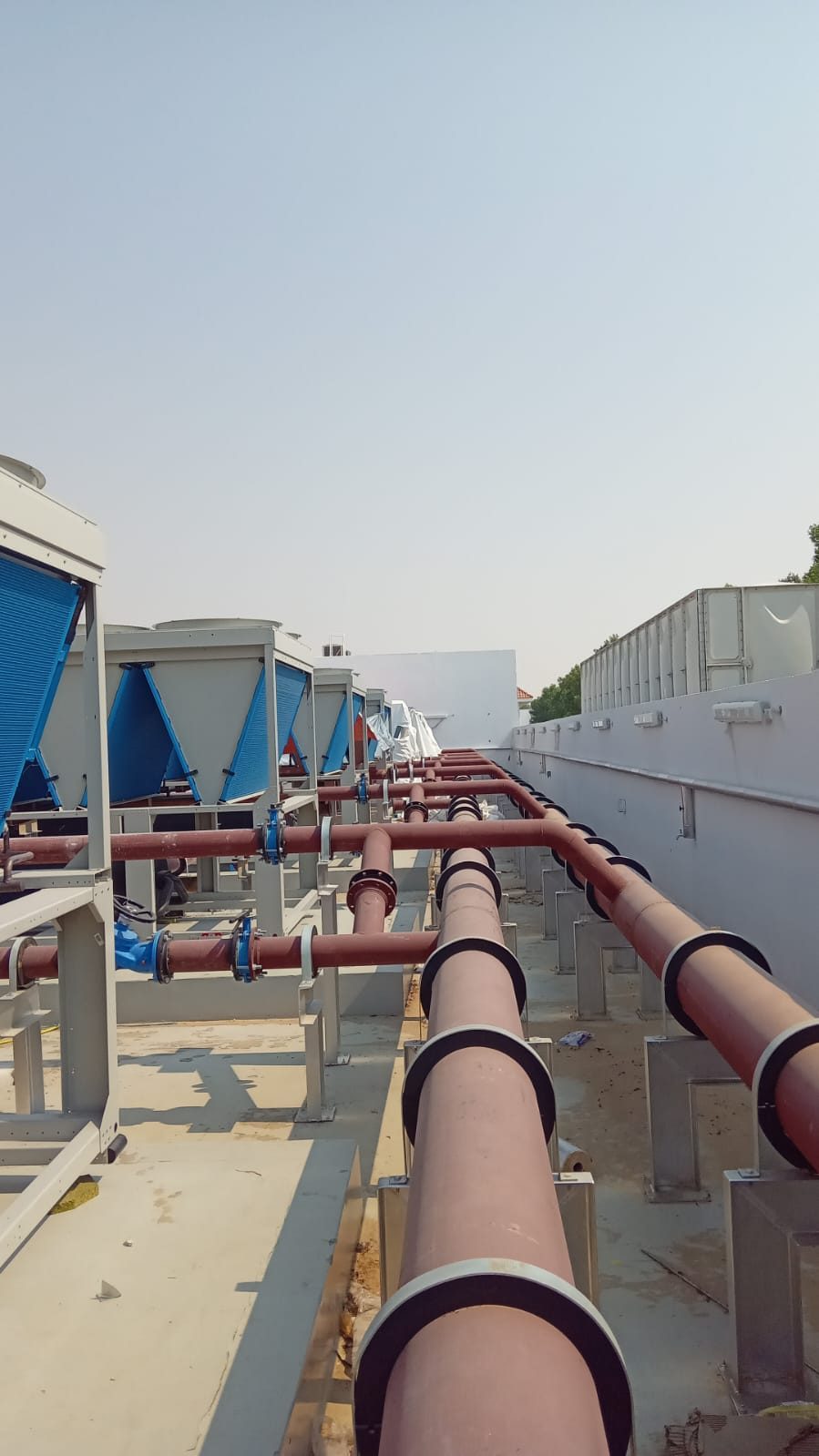 Chilled water pipework and cooling plant installed by AL NIMRA — photograph 2