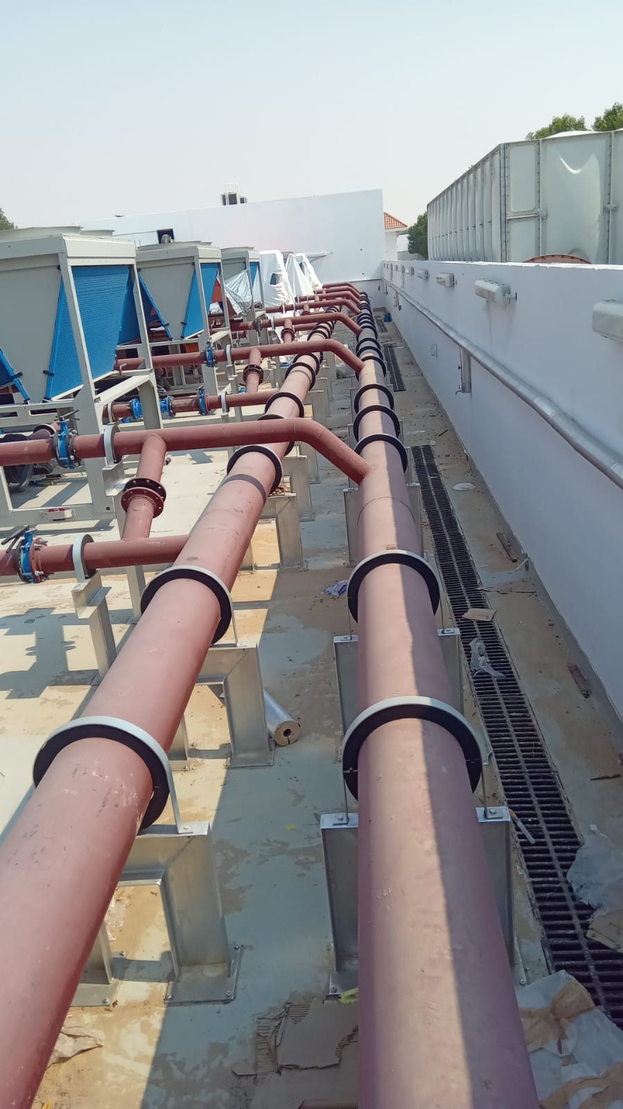 Chilled water pipework and cooling plant installed by AL NIMRA — photograph 8